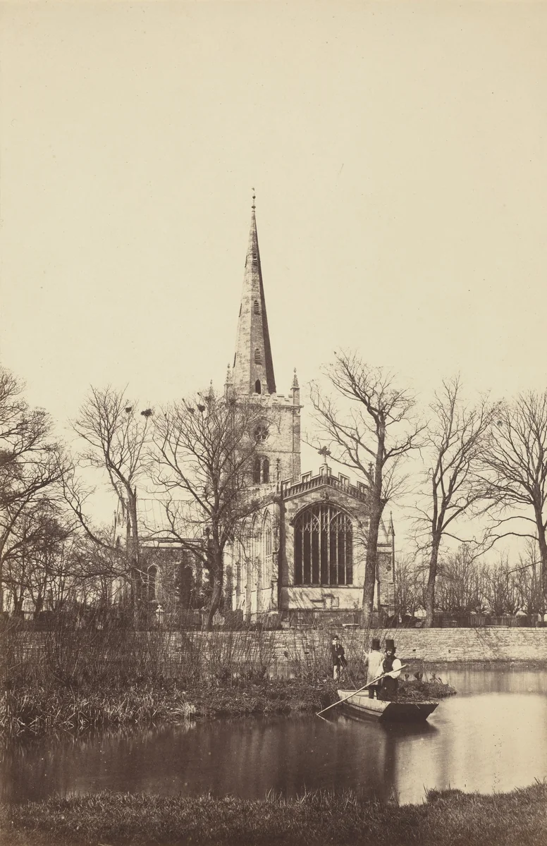 Church from a River Bank by Philip Henry Delamotte, photograph, 1857