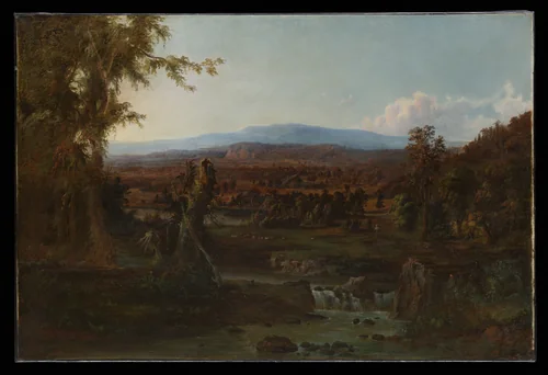 Landscape with Shepherd by Robert S. Duncanson, artwork, 1852