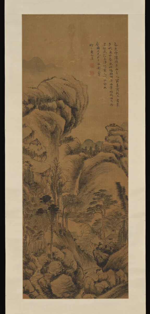 Landscape by Xie Lansheng, painting, 1815