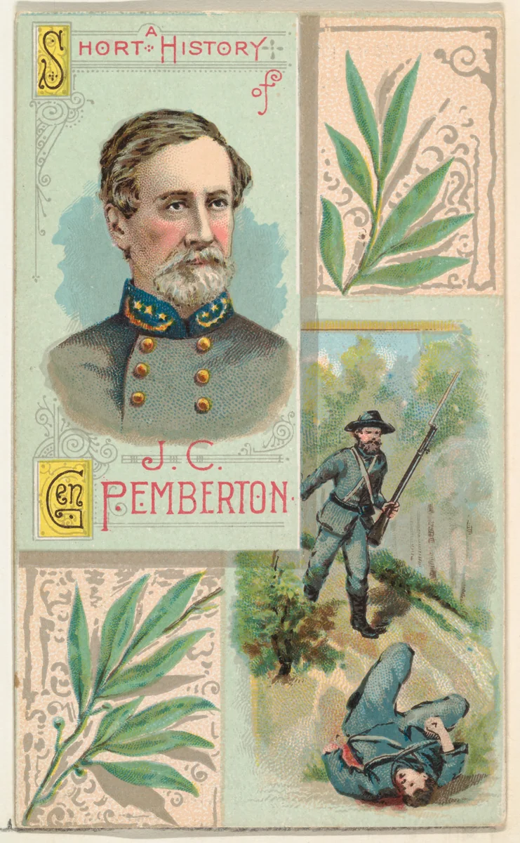A Short History: General John C. Pemberton, from the Histories of Generals series (N114) issued by W. Duke, Sons & Co. to promote Honest Long Cut Smoking and Chewing Tobacco by W. Duke, Sons & Co., print, 1888