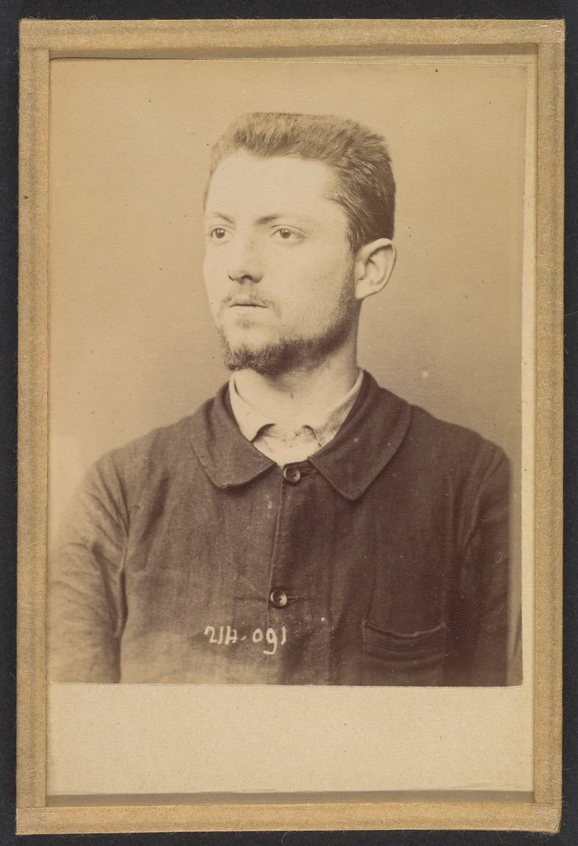 Henry. Émile. (auteur de l'attentat de l'Hotel St-Lazare) by Alphonse Bertillon, photograph, 1890-1894