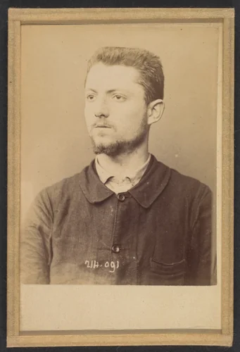 Henry. Émile. (auteur de l'attentat de l'Hotel St-Lazare) by Alphonse Bertillon, photograph, 1890-1894