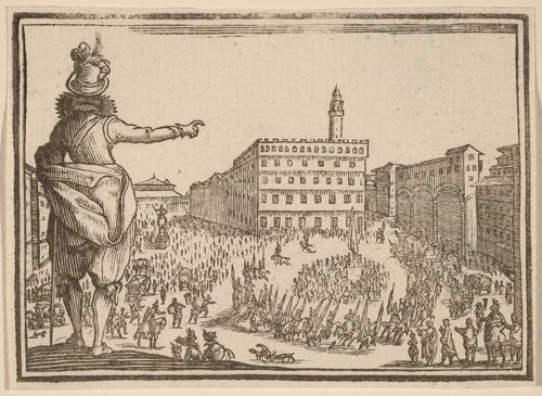 Piazza della Signoria, Florence by Edouard Eckman
Jacques Callot, print, 1621