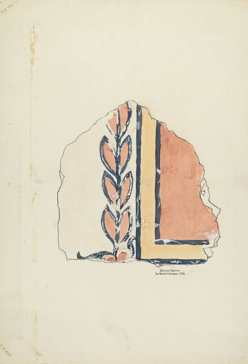 Wall Painting by Dayton Brown, index of american design, 1936