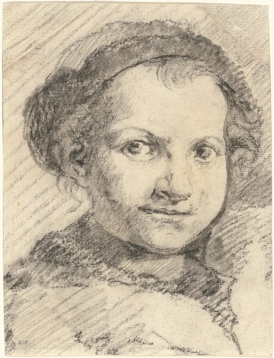 A Boy Smiling by Francesco Zuccarelli, drawing, 1745-1755
