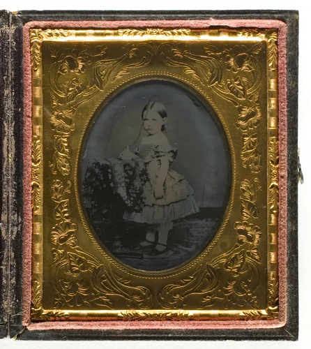 Untitled (Portrait of Standing Girl) by Artist Unknown, photograph, 1853-1899