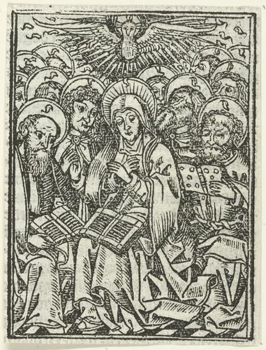Pinksteren by Unknown, print, 1490-1500