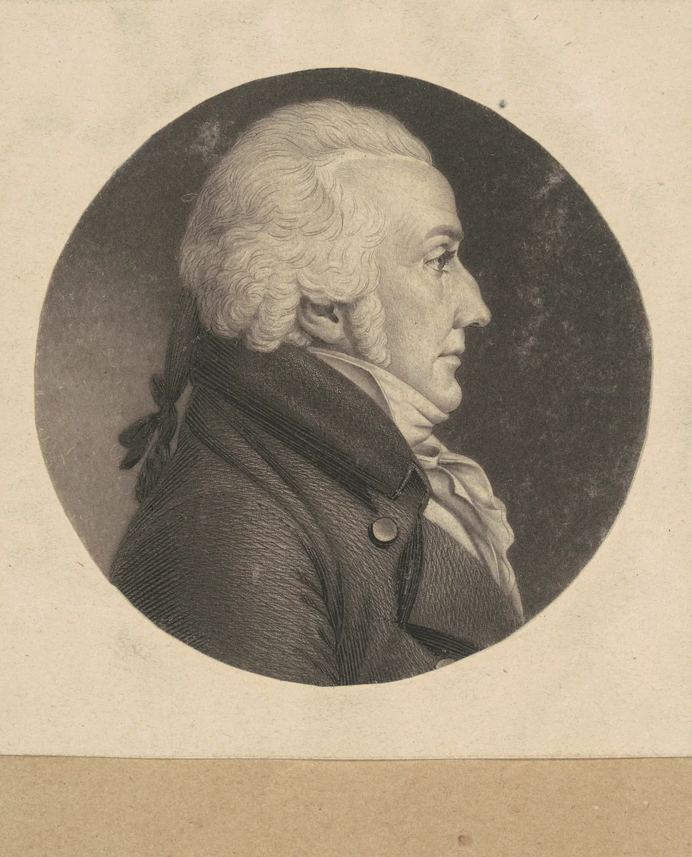 Unidentified Man by Charles B. J. Févret de Saint-Mémin, print, 1798-1803