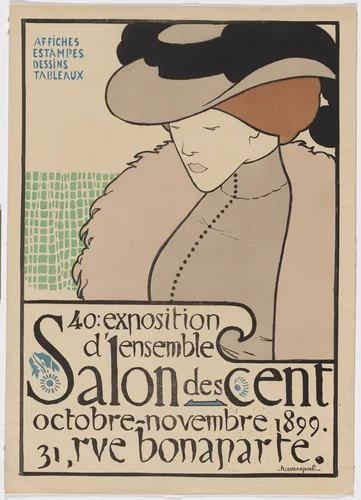 Salon des Cent, 40e Exposition. October-November by Henri Evenepoel, design, 1899