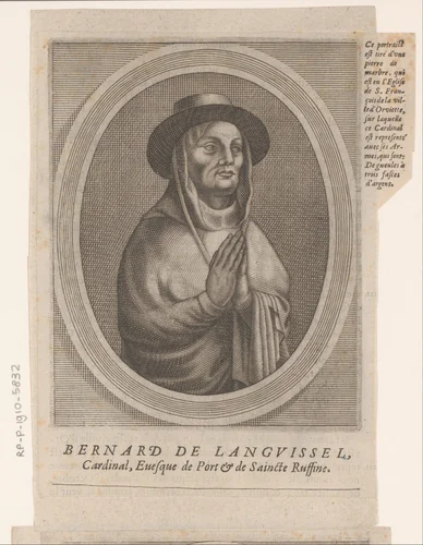 Portret van Bernard de Languissel by Etienne Picart, print, 1660