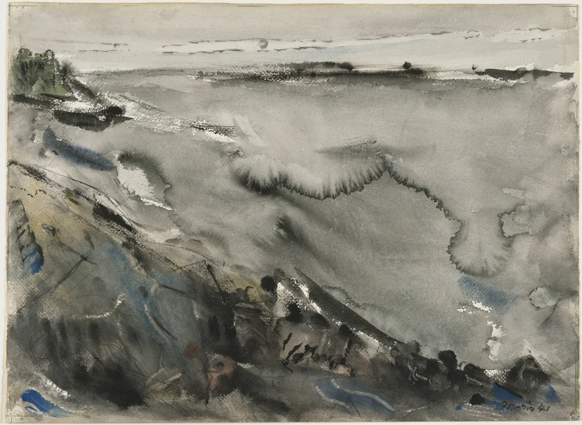 Movement: Sky and Grey Sea by John Marin, drawing, 1941