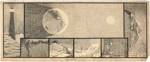 The Lamps of God by Winsor McCay, drawing, 1922