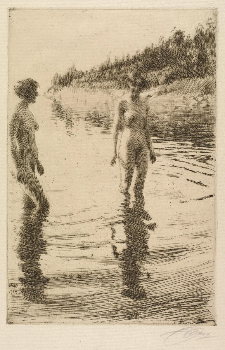 Shallow by Anders Zorn, print, 1913