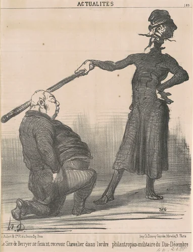 Le sire de Berryer ...Chevalier ... by Honoré Daumier, print, 1851