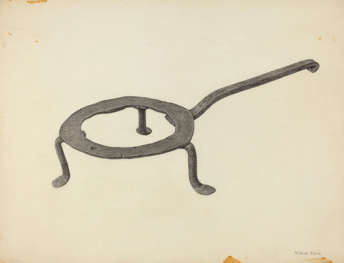 Trivet by Mildred Ford, index of american design, 1939
