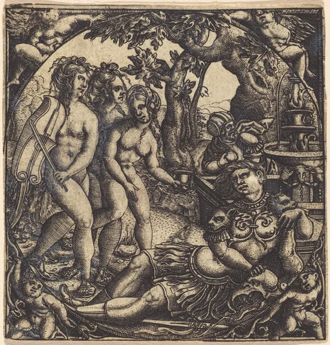 The Judgment of Paris by French 16th Century, print, 1500-1599