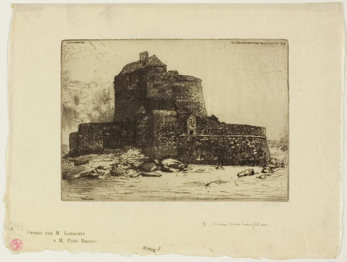 Old Fort at Ambleteuse by Donald Shaw MacLaughlan, print, 1902