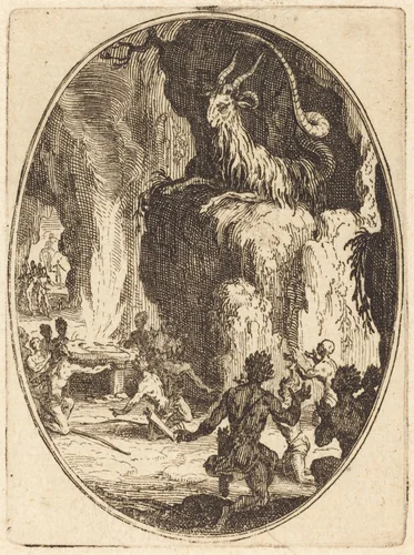 The Cult of the Demon by Jacques Callot, print, 1627