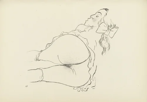 Allein (plate, folio 82) from Ecce Homo by George Grosz, illustrated book, 1922