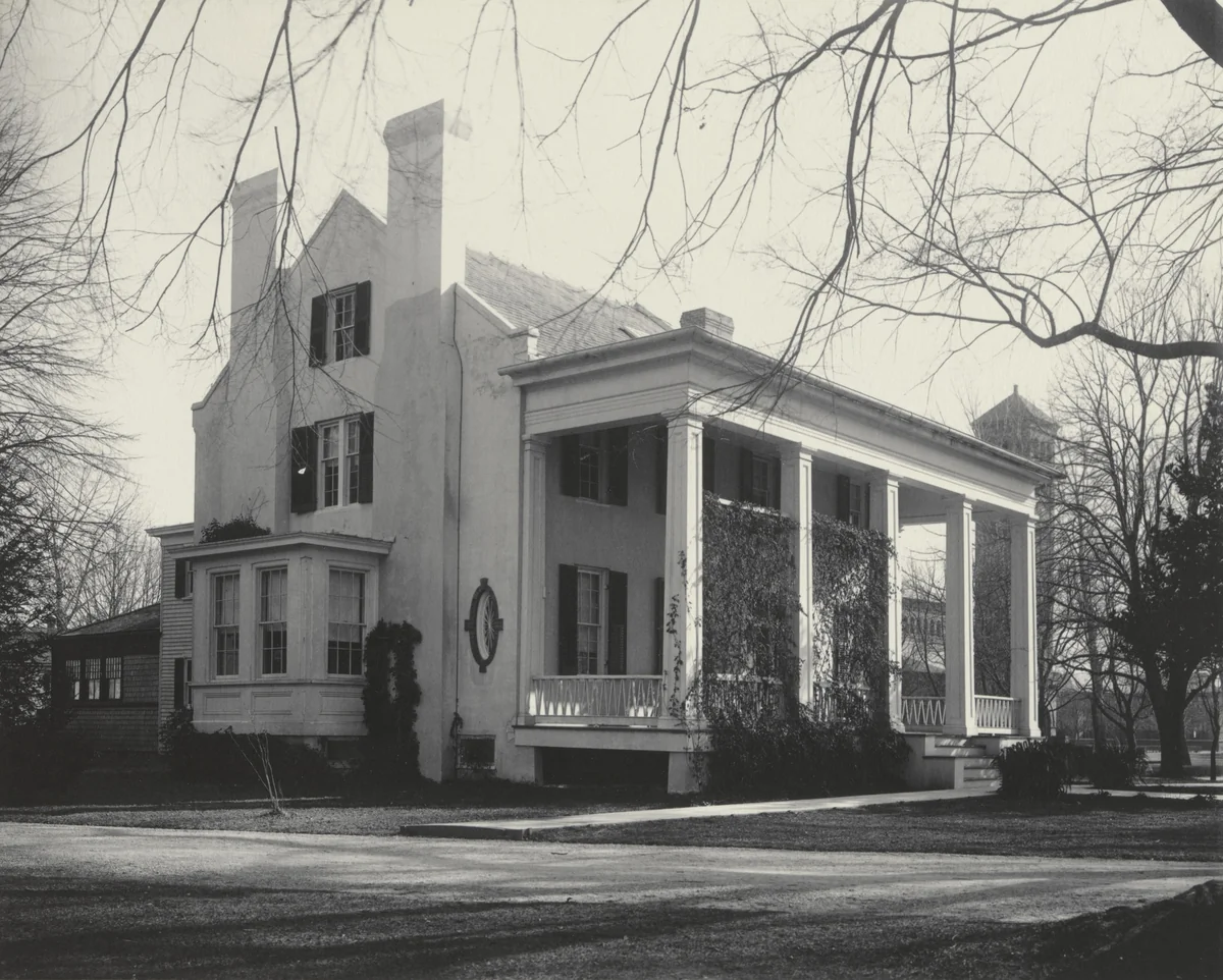 The Mansion House. The Principal's residence by Frances Benjamin Johnston, photograph, 1899