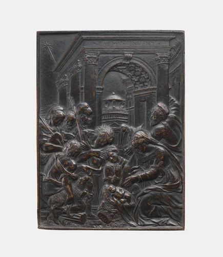 Adoration of the Shepherds by Gian Federigo Bonzagna, metalwork, 1561