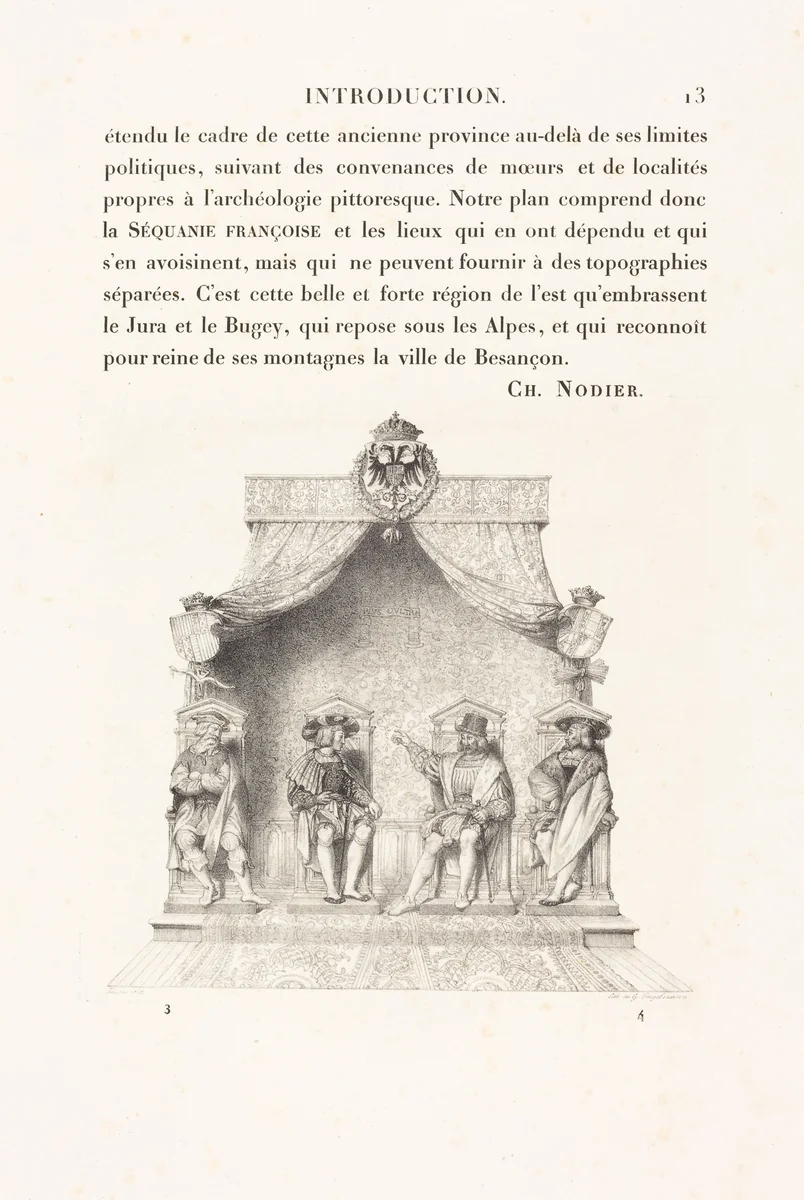 Four Magistrates of Besançon (Quatre magistrats de Besançon) by Jean-Auguste-Dominique Ingres, print, 1825