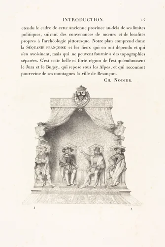 Four Magistrates of Besançon (Quatre magistrats de Besançon) by Jean-Auguste-Dominique Ingres, print, 1825