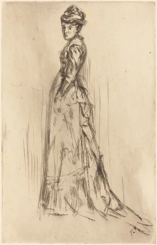 The Silk Dress by James McNeill Whistler, print, 1873