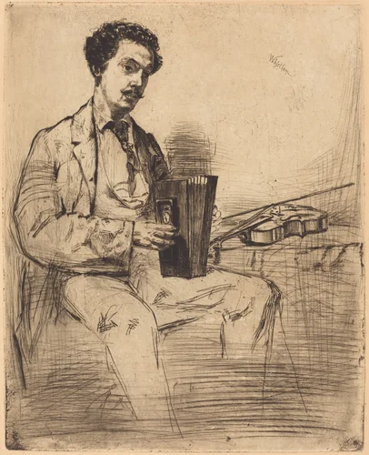 Ross Winans by James McNeill Whistler, print, 1861