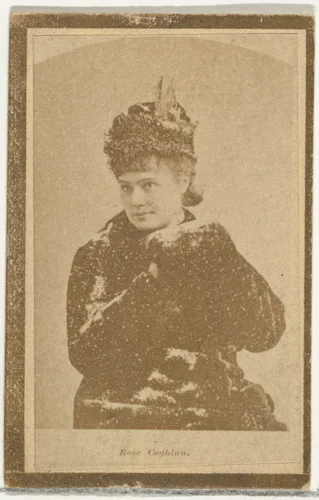 Rose Coghlan, from the Actresses and Celebrities series (N60, Type 2) promoting Little Beauties Cigarettes for Allen & Ginter brand tobacco products by Allen & Ginter, photograph, 1887