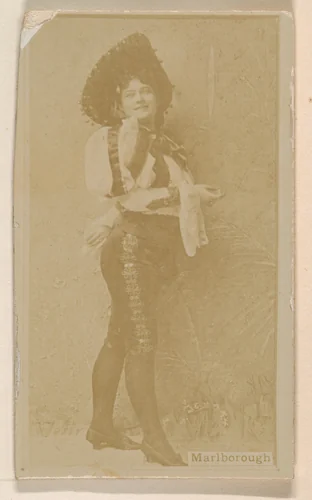Miss Marlborough, from the Actresses series (N245) issued by Kinney Brothers to promote Sweet Caporal Cigarettes by Kinney Brothers Tobacco Company, photograph, 1890