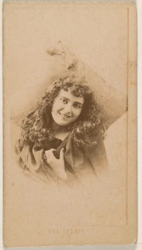 Eva Selbie, from the Actresses series (N245) issued by Kinney Brothers to promote Sweet Caporal Cigarettes by Kinney Brothers Tobacco Company, photograph, 1890