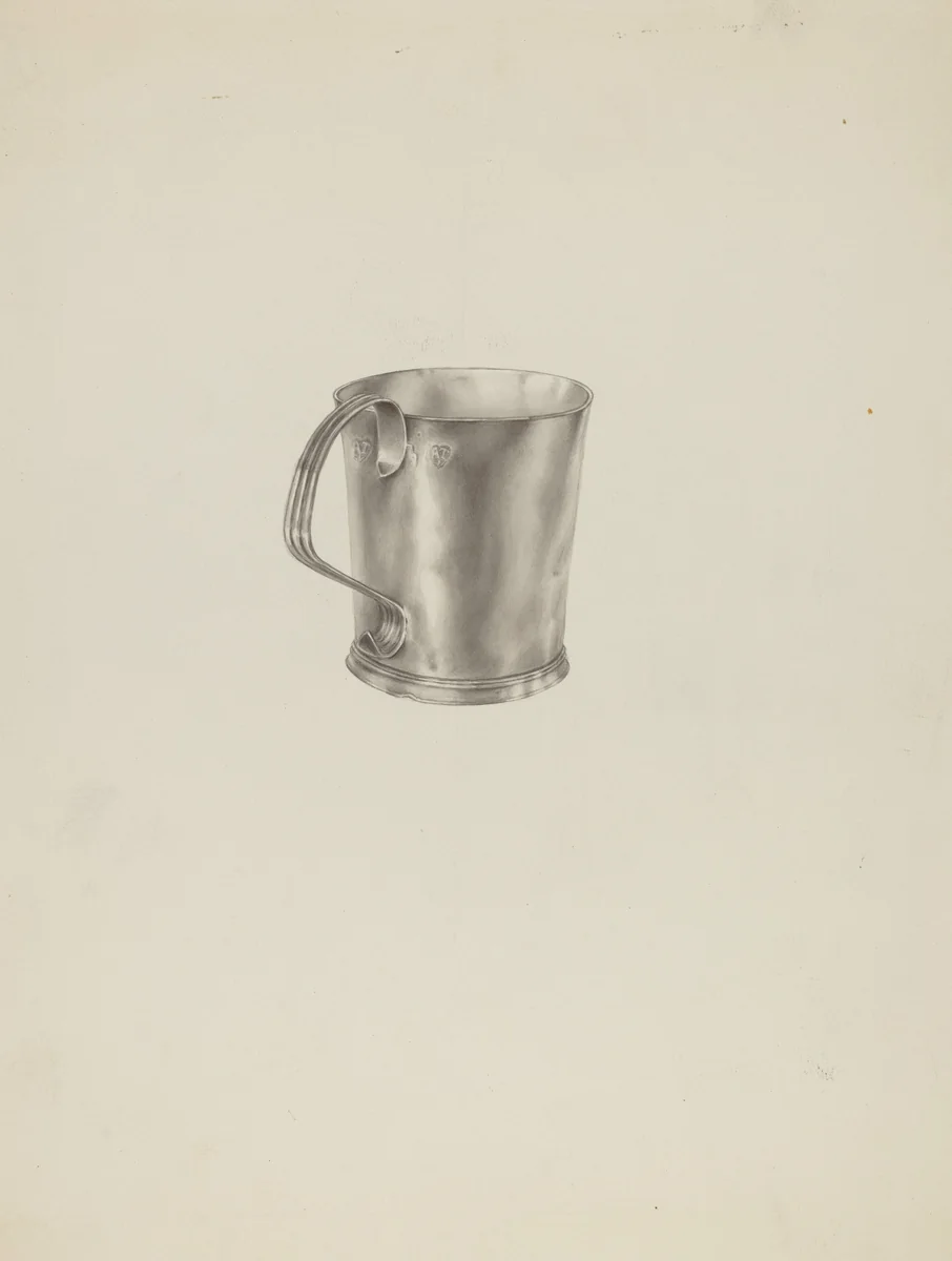 Silver Mug by Palmyra Pimentel, index of american design, 1938