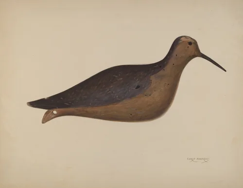 Decoy by Chris Makrenos, index of american design, 1937