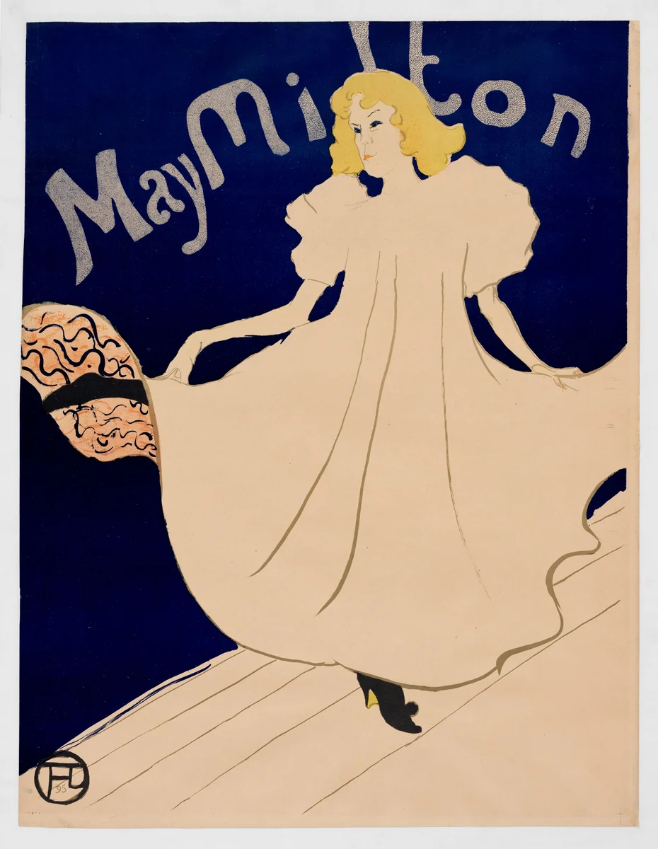 May Milton by Henri de Toulouse-Lautrec, print, 1895