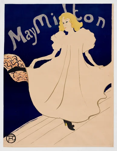 May Milton by Henri de Toulouse-Lautrec, print, 1895
