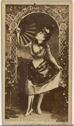 Verona Jarbeau, from the Actors and Actresses series (N145-8) issued by Duke Sons & Co. to promote Duke Cigarettes by W. Duke, Sons & Co., photograph, 1890-1895