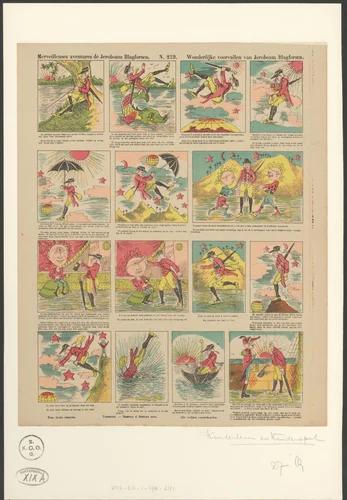 Wonderlijke avonturen van Jeroboam Blagforsen by anonymous, print, 1833-1911