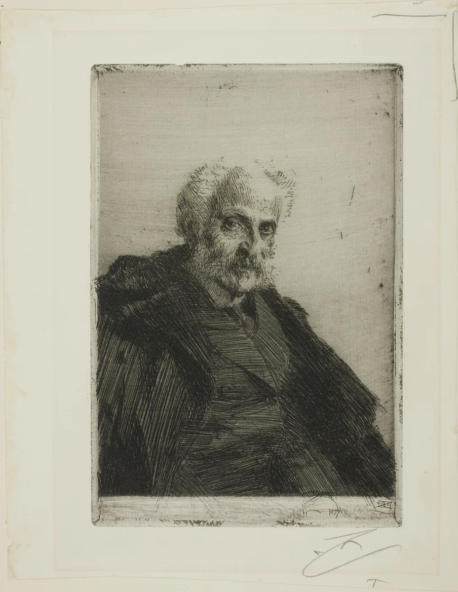S. Loeb by Anders Zorn, print, 1897