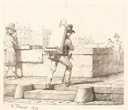 Frontispiece for the portfolio "Croquis Lithographiques par H. Vernet" by Horace Vernet, print, 1818
