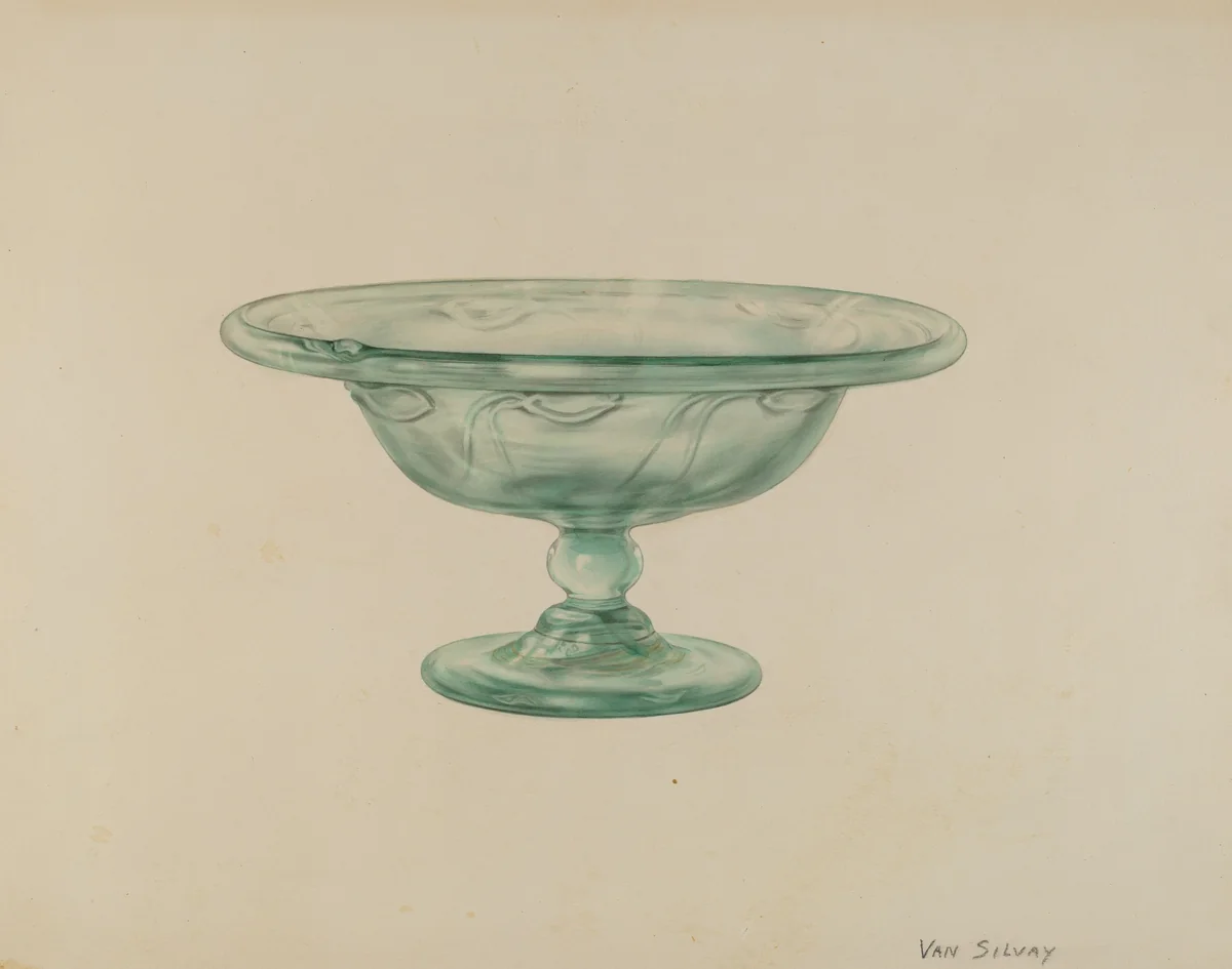Compote by Van Silvay, index of american design, 1935-1942