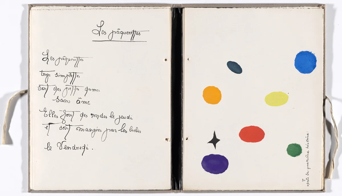 Plate (folio10) from Il était une petite pie (Once There Was a Little Magpie) by Joan Miró, illustrated book, 1927