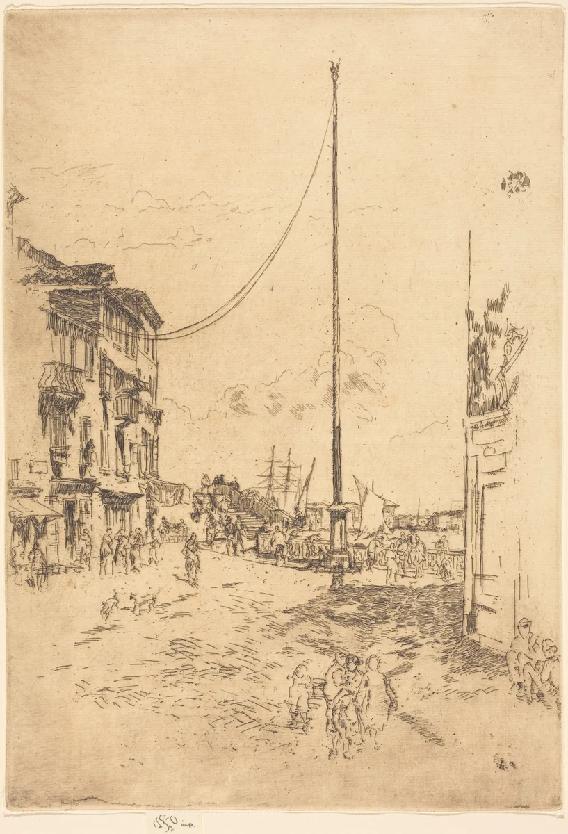 The Little Mast by James McNeill Whistler, print, 1880