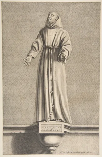 St. Francis by Nicolas Pitau, print, 1620-1953