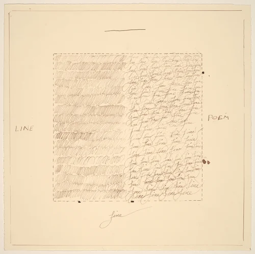 Untitled by Pat Steir, drawing, 1977