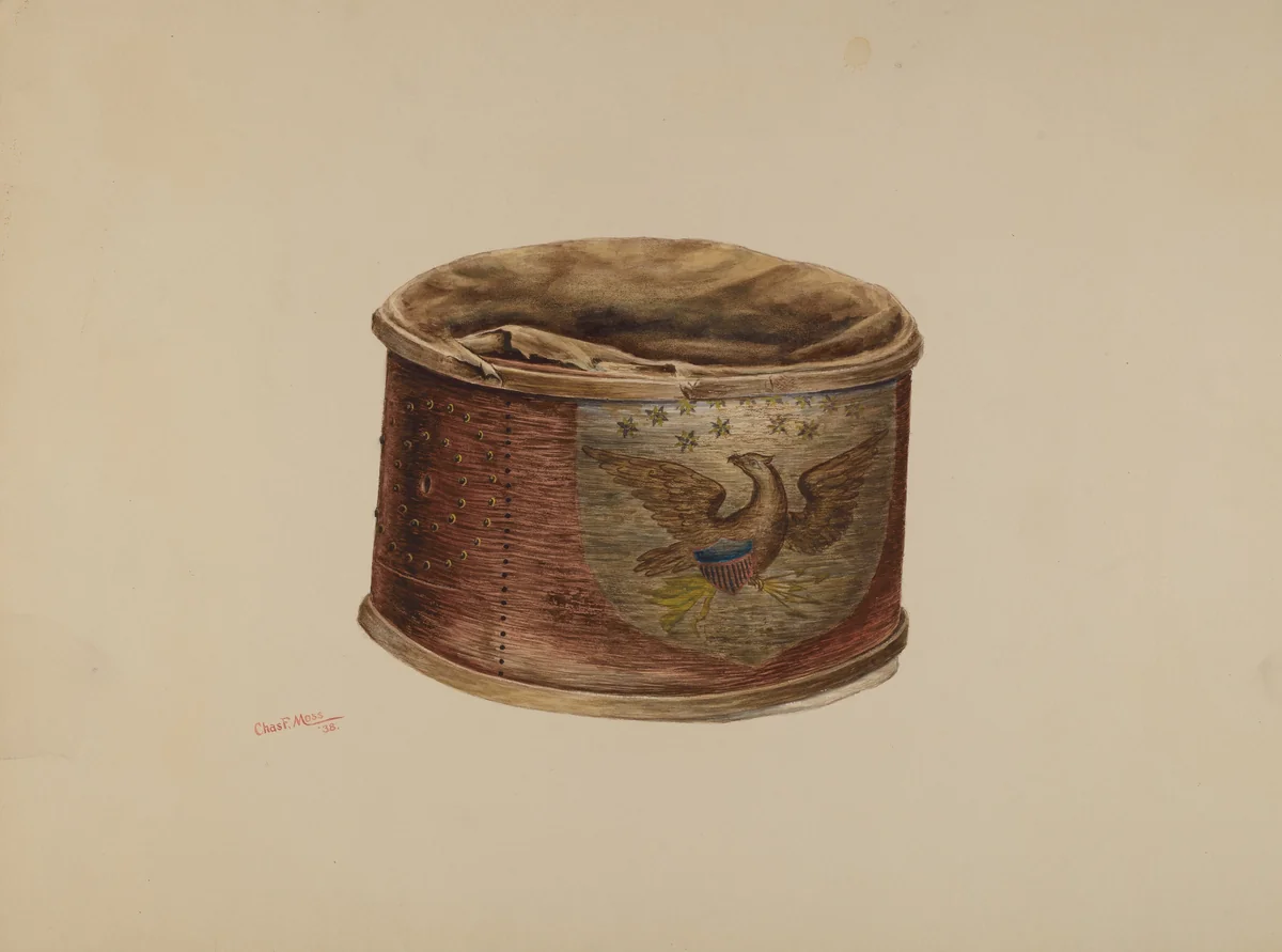 Drum by Charles Moss, index of american design, 1938