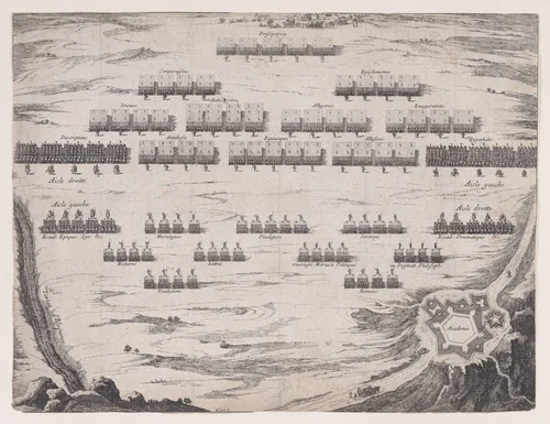 Combat de la Louange et de la Satire by François Chauveau, print, 1633-1676