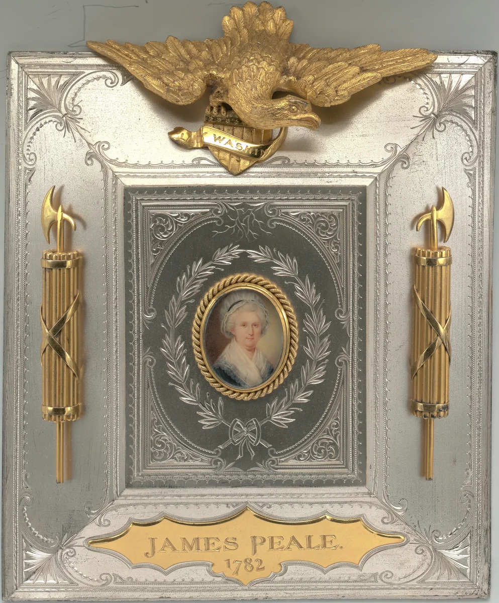 Martha Washington by James Peale, artwork, 1782