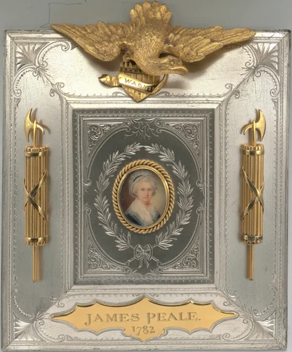 Martha Washington by James Peale, artwork, 1782