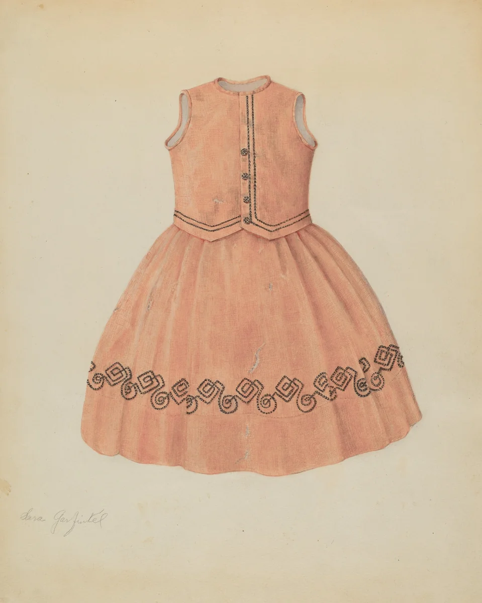 Child's Dress by Sara Garfinkel, index of american design, 1937